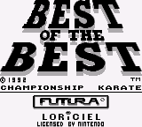 Best of the Best - Championship Karate (Europe)